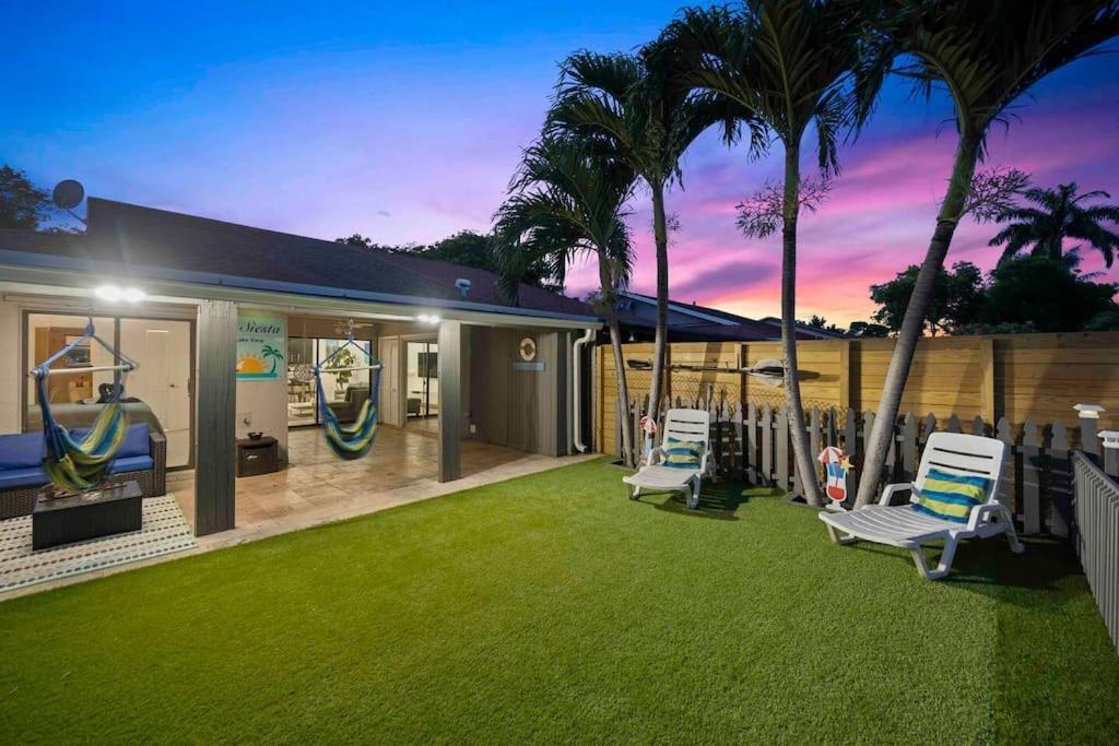 Lakefront Retreat Villa Water View Fishing Casino Fort Lauderdale Bagian luar foto